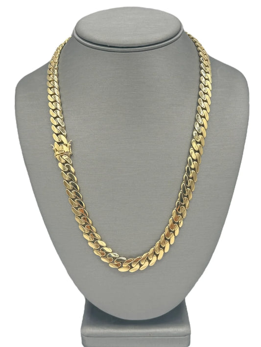 New 14K Miami Cuban Chain 22” (9.7MM)