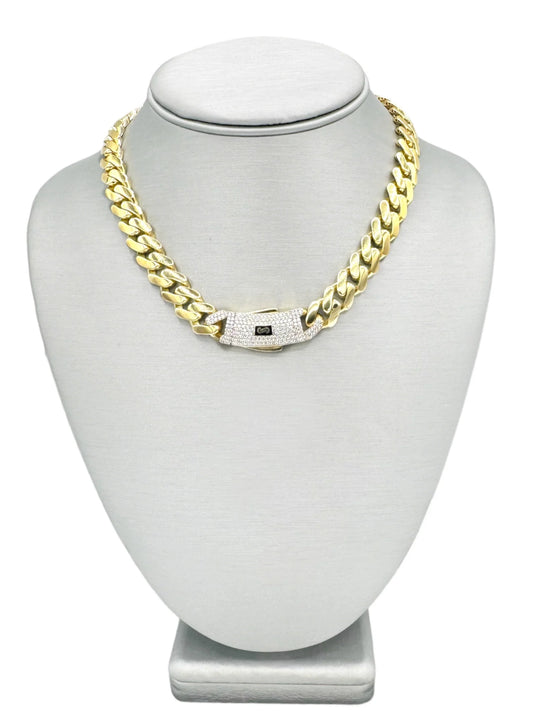 New 14K Miami Cuban Chain 22” (9.7MM)