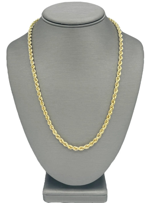 New 14K Rope Chain 22” (4.7MM).